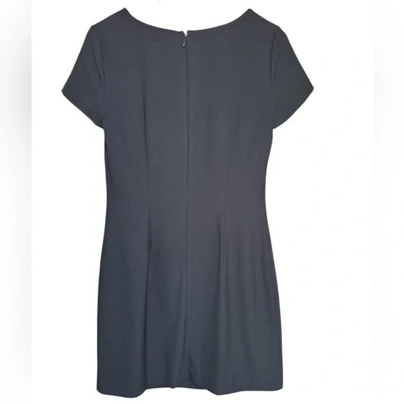 Banana Republic Navy Embellished Jeweled Bedazzled Short sleeve Dress Size 4 - Picture 2 of 7